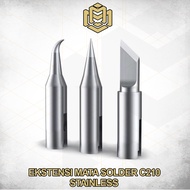 MATA C210 Stainless Steel Straight Soldering Iron Tip Extension Bent/ Blade/ Soldering Iron Extensio