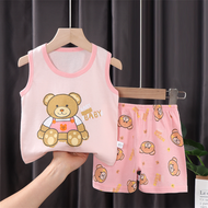 Xiaozhima Baby Kids Vest Clothing Sets Lions Sheep Tiger Print Tanks Tees and Shorts Fashion Boys Gi