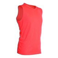 Unisex Sleeveless Plus Size Sport Vest Jogging Gym Runner Badminton Vest (2XS~7XL)~Red