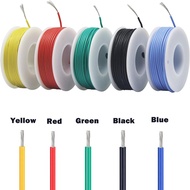 5-20 meters per axis，5 Colors DIY Wire PVC Tinned Copper Electronic Wire 16/18/20/22/24/26/28/30AWG 