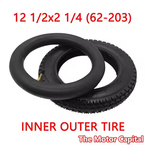 12 1/2 x 2 1/4 62-203 Pneumatic Tire ， Tricycle Electric Bicycle Inner outer Tire,12.5inchBicycle Ac