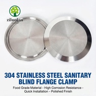 ZILUOLAN Sanitary End Cap, 1.5" 2" 3" 4" 6" Rust Proof Tri Clamp TC Blind Cover, Durable Quick Openi