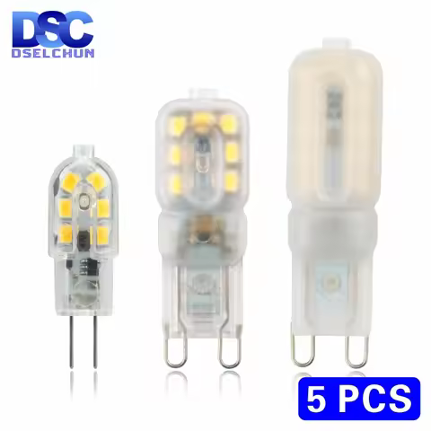 5pcs/lot LED Bulb 3W 5W G4 G9 Light Bulb AC 220V DC 12V LED Lamp SMD2835 Spotlight Chandelier Lighti