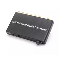 5.1ch Digital O Converter SPDIF Coaxial RCA DTS AC3 Hdtv For Amplifier Soundbar