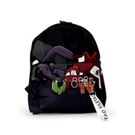 Around The Game Alphabet Lore Letter Legend Backpack Men's and Women's Schoolbag Sports Backpack Lightening Zipper Shoulders Outdoor Bag Beautiful Fashion Accessories