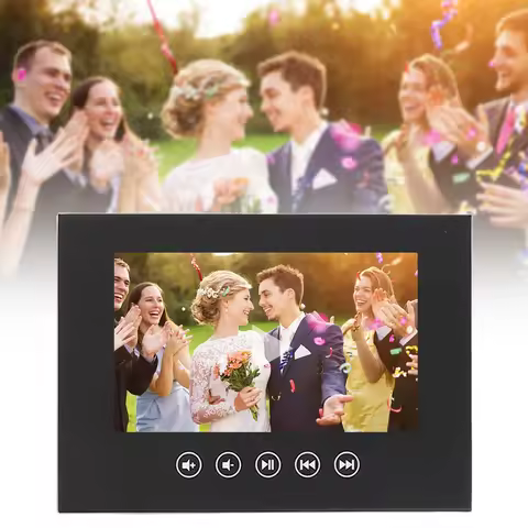 Electronic Greeting Card LCD Color Screen Customizable Video Brochure for Product Promotion Wedding 