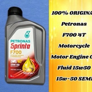 100% ORIGINAL Petronas F700 4T Motorcycle Motor Engine Oil Fluid 15w50 15w-50 SEMI