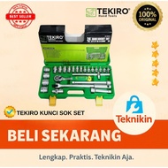 Tekiro socket Wrench Set / hand socket set 1/2'' 24pc (8-32mm).