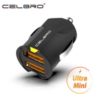 Smallest Mini USB Car Charger Adapter 2A Car USB Charger Mobile Phone Dual USB Car-Charger Auto Charge 2 Port For Suitable For Samsung