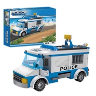 City Police Car Building Sets 194 Pieces Police Patrol Car Toys Cop Car Prisoner Transporter Buildin