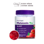 Kẹo Dẻo Cải Thiện Giấc Ngủ Natrol Gummies Melatonin 10mg Strawberry (Lọ 90 Viên) NTDA