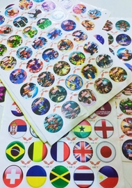 Terlaris Mainan anak tajos/tazos besi tebal isi 40 pcs lembaran