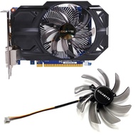 GTX750 Gigabyte ของแท้ PLD10010S12H GTX750Ti T129215SM เส้นผ่าศูนย์กลาง9.5ซม. พัดลมการ์ดจอ Gratis Ongkir รับประกันหนึ่งปี