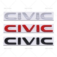 Suitable for Honda Civic CIVIC English emblem, metal emblem, rear trunk emblem