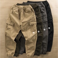 DICKIES loose men's pants drawstring leg overalls men's outdoor trend washed retro khaki casual pants texture
