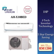 SHARP 1HP JTEC INVERTER AIR CONDITIONER 5 STAR ENERGY RATING AH-X10BED