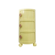 DKW ตู้ลิ้นชักทรงกลม 3 ชั้น รุ่น TORI FA1022/3W (สีเหลื