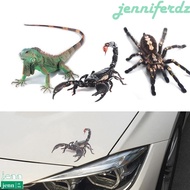 JENNIFERDZ Car Sticker Car Mirror Decal Decor Scorpion Water-resistant High stickiness Animal Pattern Spider Sticker