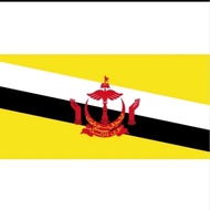 Brunei Flag 3x6ft,  Bendera Brunei 3x6ft, Polyester