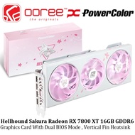 POWERCOLOR HELLHOUND SAKURA AMD RADEON RX 7800 XT 16GB GDDR6 256BIT  GRAPHICS CARD - RX7800XT 16G-L/