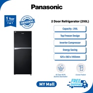 PANASONIC NR-BB211PK (210L) 2-DOOR TOP FREEZER REFRIGERATOR, Fridge, Peti Sejuk, 冰箱 ECONAVI ENERGY SAVING NR-BB211PKMY