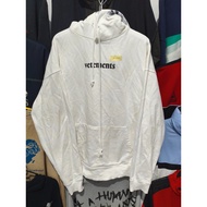 Hudi Jacket Sweater Hoodie Casual VETEMENTS VETEMONG WHITE