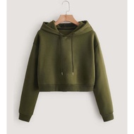 Crop HOODIE ALL SIZE JACKET JUMPER HOODIE WOMEN PLAIN HOODIE BASIC SIZE S M L XL 2XL 3XL 4XL 5XL 6XL
