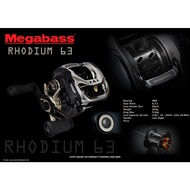 MEGABASS fishing reel RHODIUM 63/73/81 LIMITED BAITCASTING REEL WITH FREE GIFT