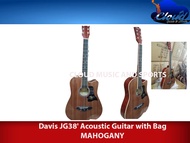 Davis JG38' Acoustic Guitar with Bag MAHOGANY