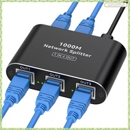 [J X Q K] RJ45 LAN Splitter 1 to 4 LAN Splitter Network Switch LAN Splitter Gigabit Ethernet Switch 