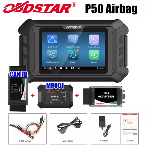 OBDSTAR P50 SAS Reset Tool + CAN FD Adapter / MP001 Programmer / Cluster Recalibration Authorization