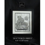 Watercolor Artwork Wall Decor WAT 85 /FRACTURED ORBITS 8.25" X 11.67" inches