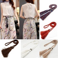 EBINLMY Decorated Waist Tie Chain Self-Tie Bowknot