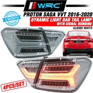 Proton Saga VVT 2016 - 2025 Dynamic Light Bar Tail Lamp With Signal Running ( Albino White )