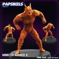Monster Number 8-No. 8-Aberration Monstrosity/32mm scale 3D printed miniature PSK