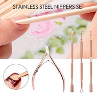 2/3/cuticle Nippers And Cuticle Pusher Manicure Tools Set Stainless Steel Nail Cuticle G4u8