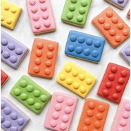 lego cookies/ fancy cookies/ icing cookies/ sugar cookies/ royal icing cookies/doorgift
