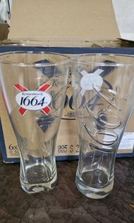 全新 1664 啤酒玻璃杯500ml X 6隻