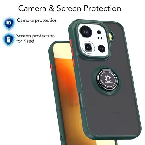 Soft Case for Oppo Find X9 Pro Magnetic Car Finger Ring Holder Case Cover Oppo Find X9 Phone Coques 