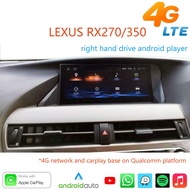 10.25inch screen 8core android player headunit bluetooth gps video radio carplay android auto player for lexus rx rx270 rx350 2009-2014 car stereo