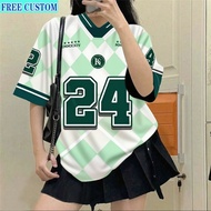 (Free custom name and number) Number 24 Dry T-Shirt Standard Sublimation Jersey custom name baju FUL
