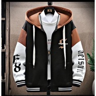 VARSITY HOODIE BASEBALL JACKET BIG SIZE M L XL XXL XXXL XXXXL XXXXXL JUMBO 2XL 3XL 4XL 5XL 6XL ZIPPE