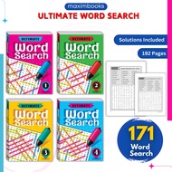 Ultimate Word Search Book Set (1-4) | Word Search Book | Buku Cari Kata 192 Pages