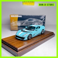 TOC Thrill of Collector dan BBR 1:64 Ferrari 812 Competizione TIFFANY BLUE