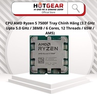 Genuine AMD Ryzen 5 7500F Tray CPU (3.7 GHz Upto 5.0 GHz / 38MB / 6 Cores, 12 Threads / 65W / AM5)