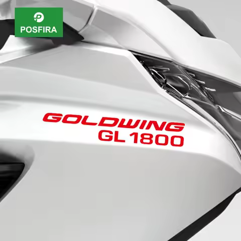 POSFIRA Vinyl Motorcycle Sticker Waterproof Decals for Honda Goldwing GL1800 Gold Wing GL 1800 2001-