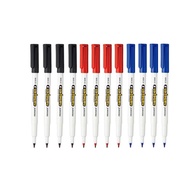 Monami Name Pen F Medium Point Permanent Marker Oil-based Pen, 3 colors of Black, Red, Blue Color Mi