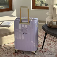 กระเป๋าเดินทาง Airway 24 นิ้ว พร้อมชั้นวางแก้วแบบพกพา ล้อเงียบ กระเป๋าเดินทางแบบน้ำหนักเบา กระเป๋าเด