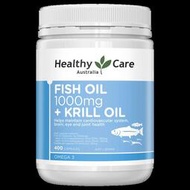 澳洲 Healthy Care 魚油+磷蝦油 1000mg (400顆)