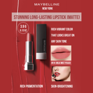 Stunning Long-Lasting Matte Lipstick #816 Peach Haze, 3.9g/0.13oz, Velvety Matte Finish, Intense Col